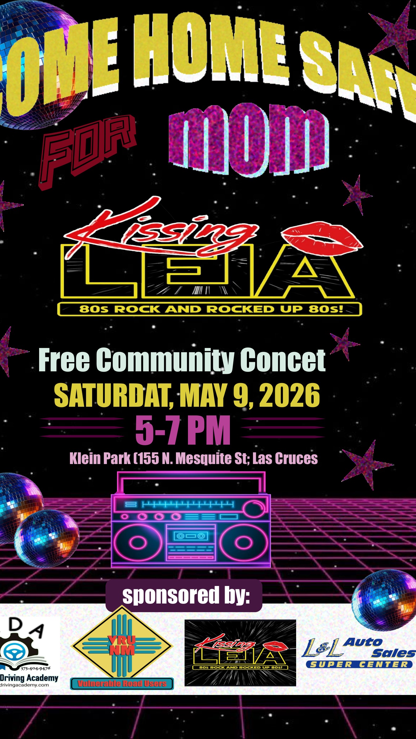 Community concert poster