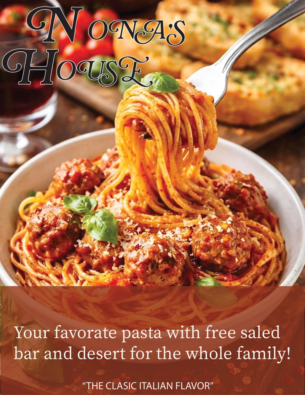 Nona's House pasta poster