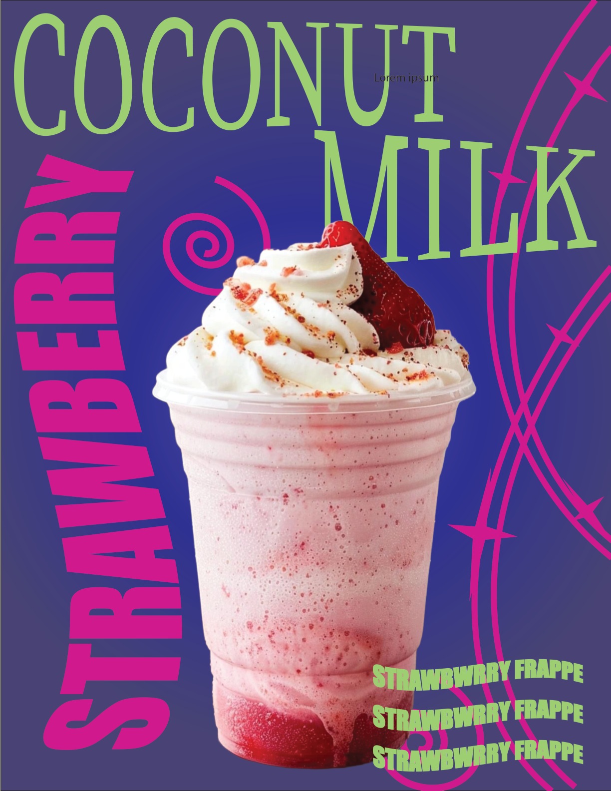 Strawberry Frappe poster